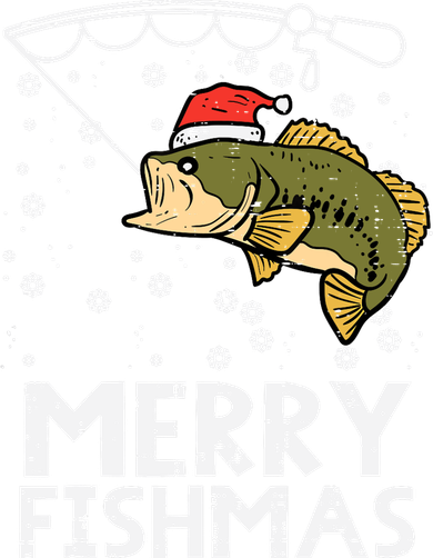 Merry Fishmas Fish Fishing Xmas Christmas Dad Toddler T-Shirt