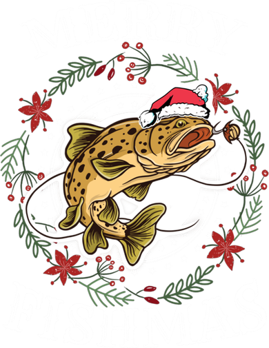 Merry Fishmas For Fisher Or Fishing Lover Gift Toddler T-Shirt