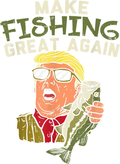 Make Fishing Great Again Trump Funny Fisherman Angler Women's Long Sleeve Shirt