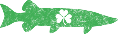 Musky Fishing Gift St Patrick's Day Irish Fisher Great Gift Women's Sweatshirt