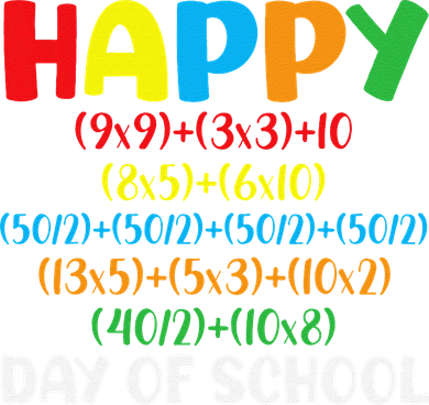 Math Formula Happy 100th Day Of School Math Teacher Ceramic Ornament