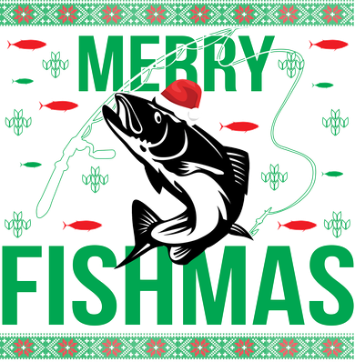 Merry Fishmas Ceramic Ornament
