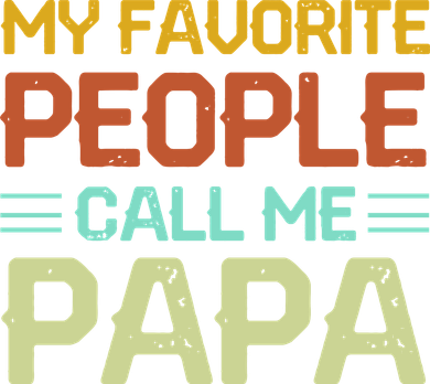 My Favorite People Call Me Papa Vintage Women's T-Shirt
