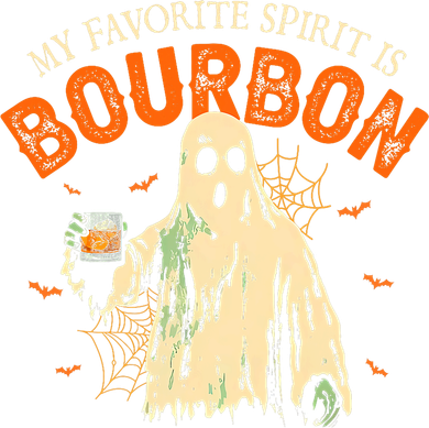 My Favorite Spirit Is Bourbon Funny Ghost Halloween Costume Women's T-Shirt