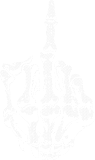 Middle Finger Skeleton Hand Halloween Costume for Adults Women's Long Sleeve Shirt