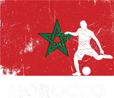 Morocco Flag Soccer Football Jersey Morocco Fan Coffee Mug