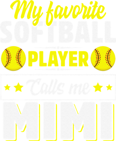 My Favorite Softball Player Calls Me Mimi Mother's DayGift Kids Sweatshirt