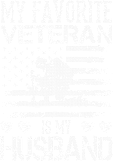 My Favorite Veteran Is My Husband Military Women's T-Shirt