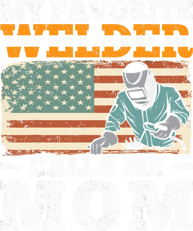 My Favorite Welder Calls Me Mom Vintage Welding Outfit Mom Women's Long Sleeve Shirt