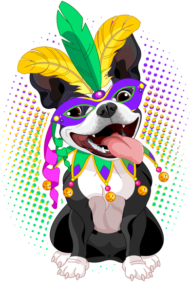 Mardi Gras Party Dog Coffee Mug