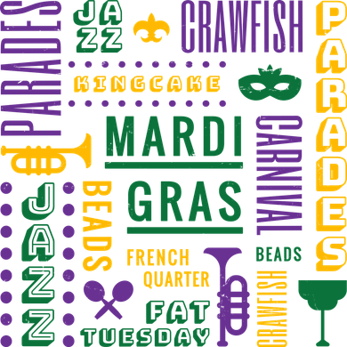 Mari Gras Festive Parade Women's T-Shirt