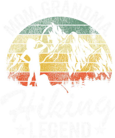 Mom Grandma Hiking Legend Outdoor Retro Hiker Women Hiking Coaster