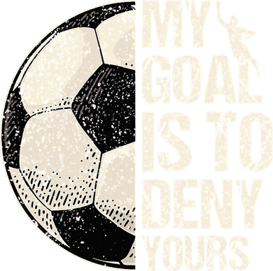 My Goal Is To Deny Yours Soccer Goalie Distressed Goalkeeper Kids T-Shirt