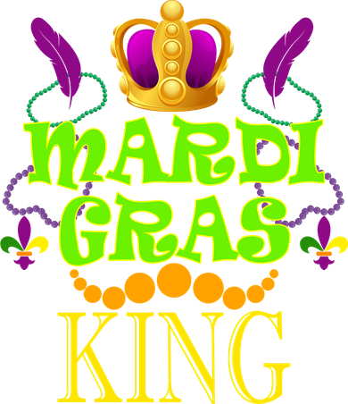 Mardi Gras King Toddler Long Sleeve
