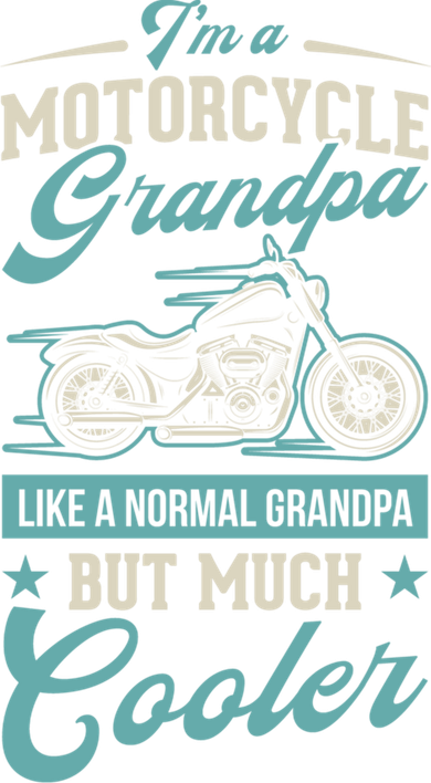 Motorcycle Grandpa Like A Normal Grandpa But Much Cooler Gift Tote Bag