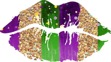 Mardi Gras Lips Celebration Women's Tank Top