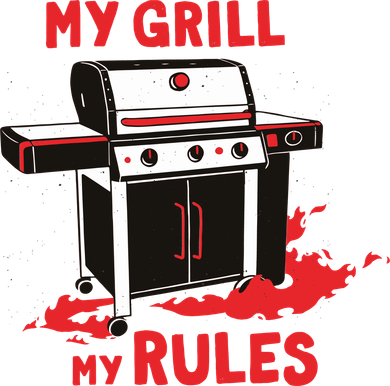 My Grill My Rules Kids Long Sleeve Shirt