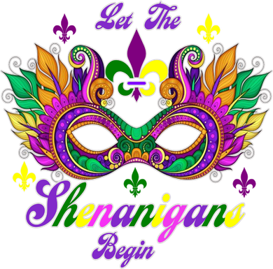 Mardi Gras Shenanigans Toddler Long Sleeve