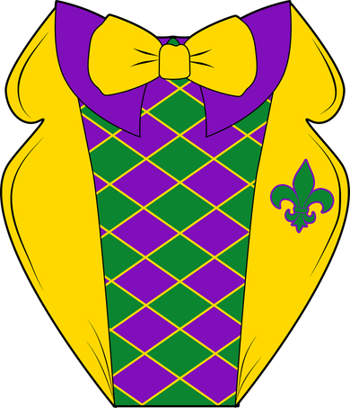 Mardi Gras Tuxedo Party Tux Tumbler