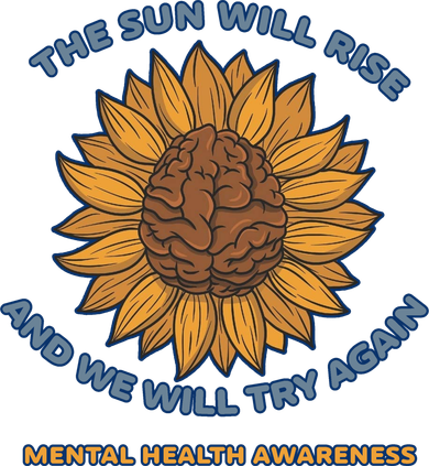 Mental Health Awareness Sunflower The Sun Will Rise Coaster