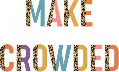 Make Heaven Crowded Leopard Print Pattern Women's V-Neck T-Shirt