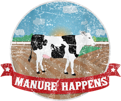 Manure Happens Cattle Ranch Farm Cow Dairy Humor Toddler Hoodie