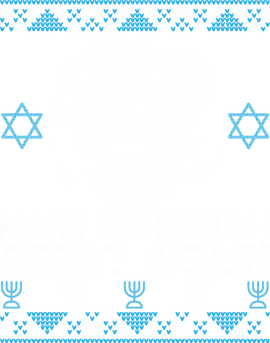 Trump Make Hanukkah Great Again Ugly Kids Sweatshirt