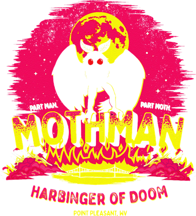 Mothman Harbinger Of Doom! Funny Cute Cryptid Creature Kids Hoodie
