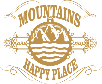 Mountains Are My Happy Place Bucket Hat