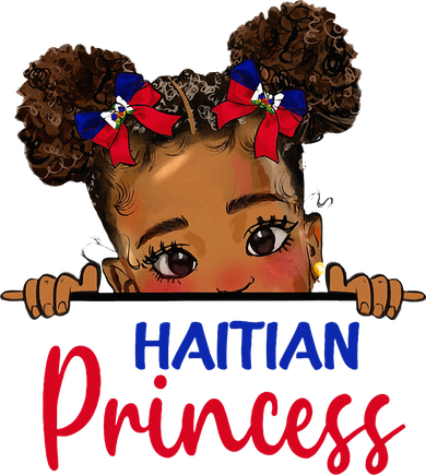 Melanin Haitian Princess Haiti Flag Women's Long Sleeve Shirt