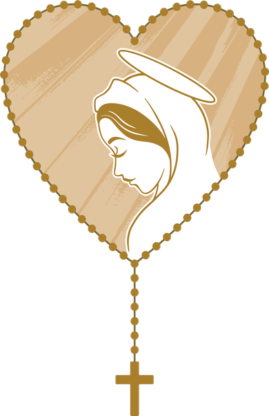 Rosary Virgin Mary Coaster