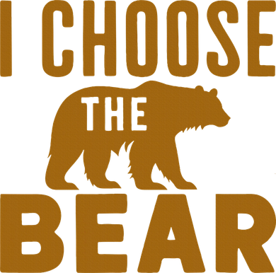 Motivational I Choose The Bear In The Woods Doggie Tank