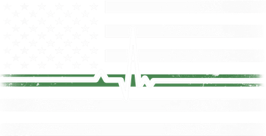 US Military Thin Line Flag Button