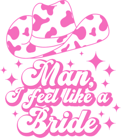 Man I Feel Like A Bride Retro Cowboy Hat Western Cowgirl Kids Sweatshirt