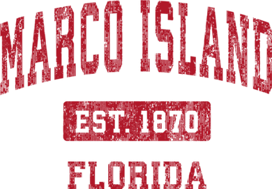 Marco Island Florida Fl Vintage Sports Design Women's Tank Top