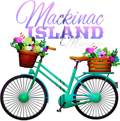 Mackinac Island Michigan Gift Vintage Bike Flowers Zip Hoodie Toddler Hoodie