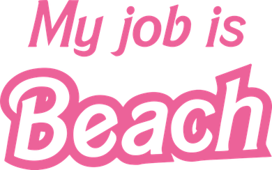 My Job Is Beach Button