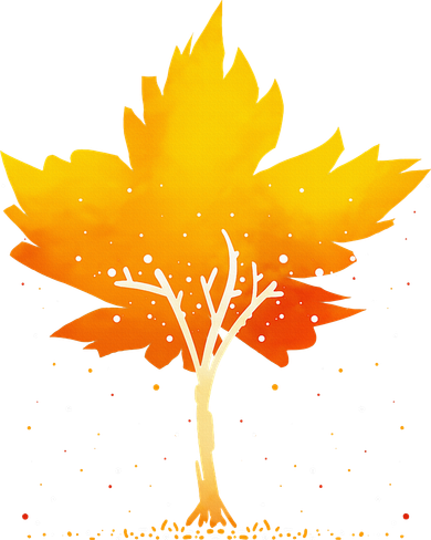 Maple Leaf Autumn Tree Orange Fall Leaves Season Apron