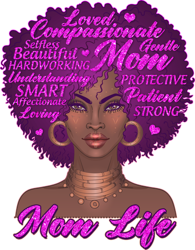 Mom Life African American Black Woman Hat