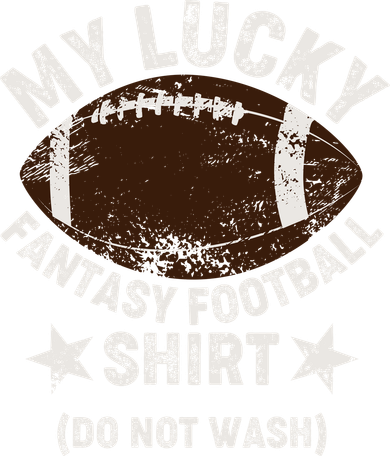 My Lucky Fantasy Football Shirt Do Not Wash Coaster