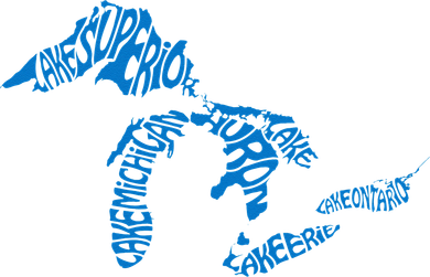 Michigan Love Great Lakes Doggie Tank