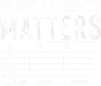 Music Literacy Matters I Like To Eat Puppies Funny Design Women's Tank Top