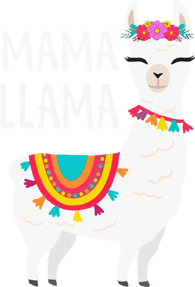 Mama Llama Mother Day Baby Bodysuit