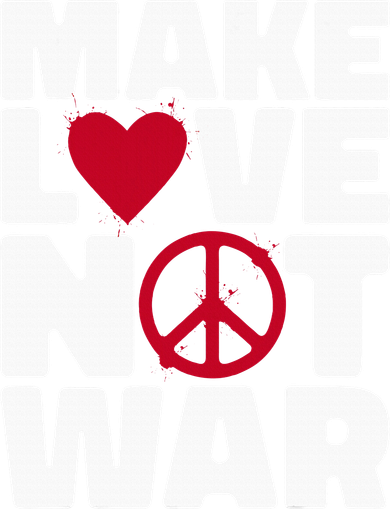 Make Love Not War Coaster