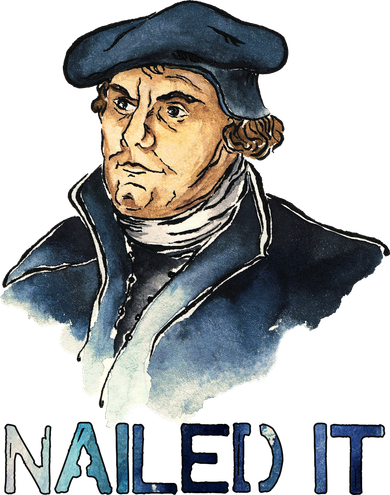 Martin Luther Nailed It Paint Stroke Doggie Tank