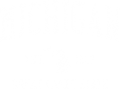 Michigan Long Sleeve Vintage Sports Women's Hoodie