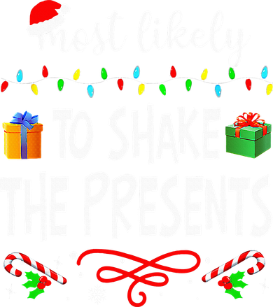 Most Likely To Shake The Presents Family Matching Christmas  Tote Bag