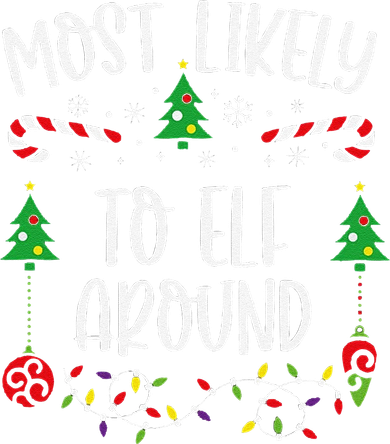 Most Likely To Elf Around Funny Christmas Family Matching Cute Christmas Famil Button