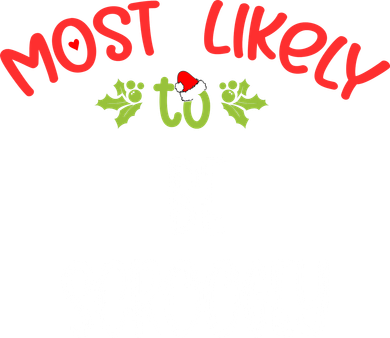 Most Likely To Christmas Be Scroogey Family Group Women's Hoodie