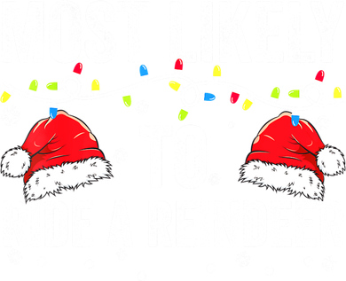 Most Likely To Ride The Reindeer Matching Family Christmas Baby Bodysuit